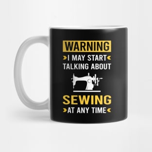 Warning Sewing Mug